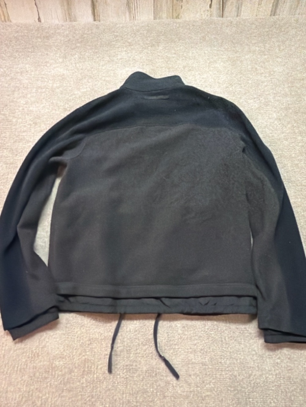 Prada Black Full Zip Fleece Jacket Red Tab Logo Size M 0788 - Picture 8 of 8